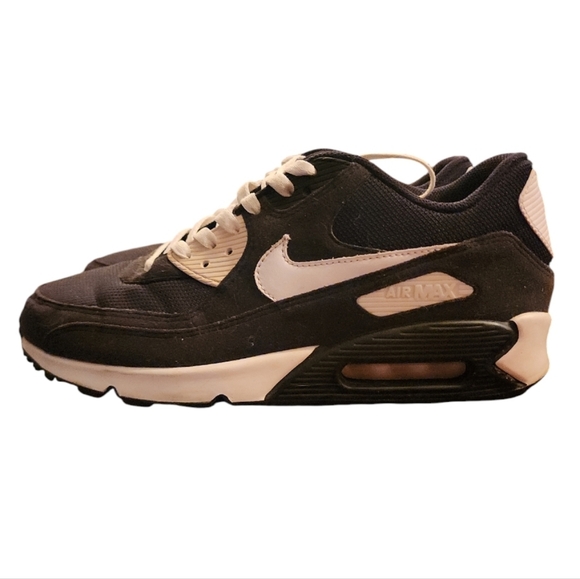 NIKE AIR MAX 90 ID BLACK WHITE SIZE MENS 9.5 [931902-992] NIKEiD custom Real Ego - Picture 2 of 8